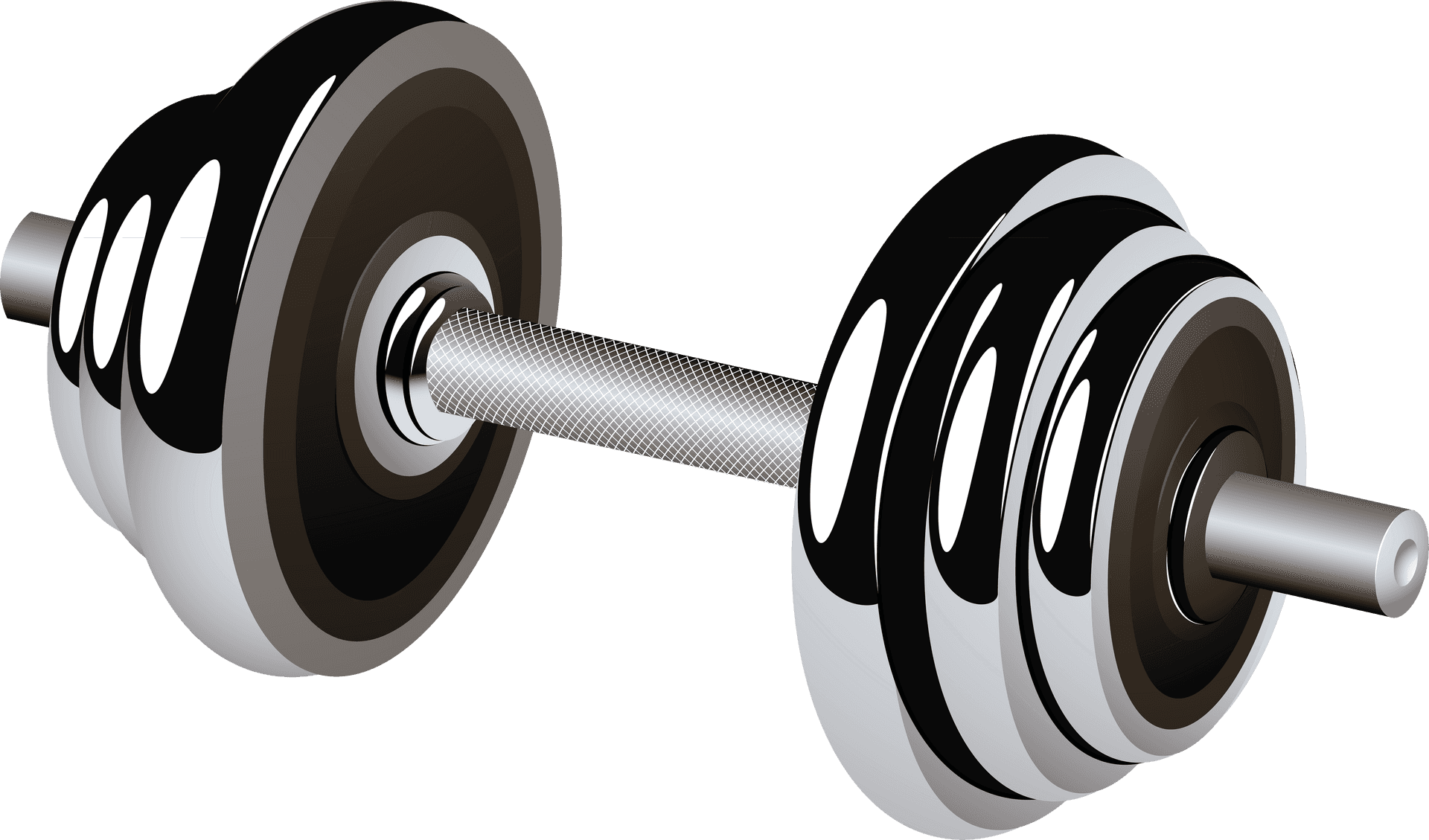 Weightlifting Barbell Graphic PNG Image