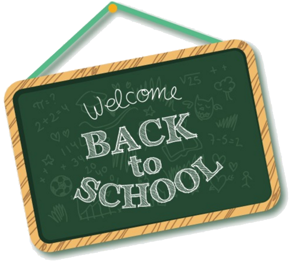 Welcome Backto School Chalkboard PNG Image