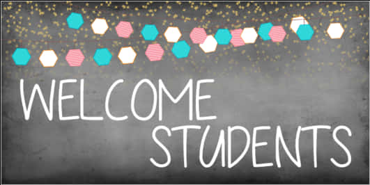 Welcome Students Classroom Sign PNG Image