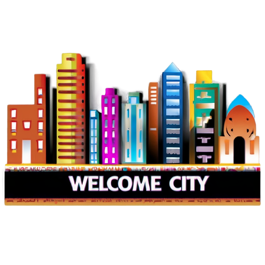 Welcome To The City Png Ktt85 PNG Image