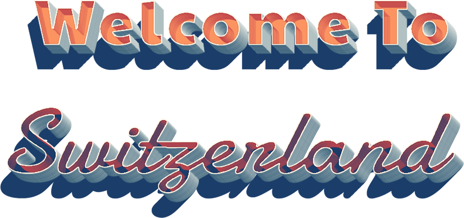 Welcometo Switzerland Signage PNG Image