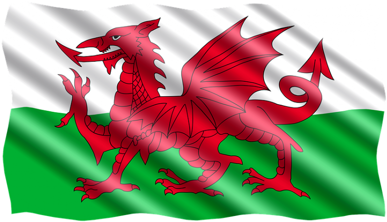 Welsh Dragon Flag Waving PNG Image