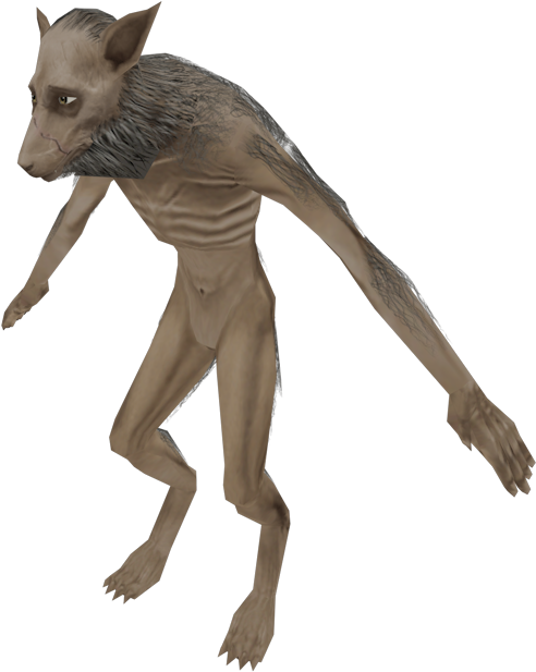 Werewolf Creature Illustration PNG Image