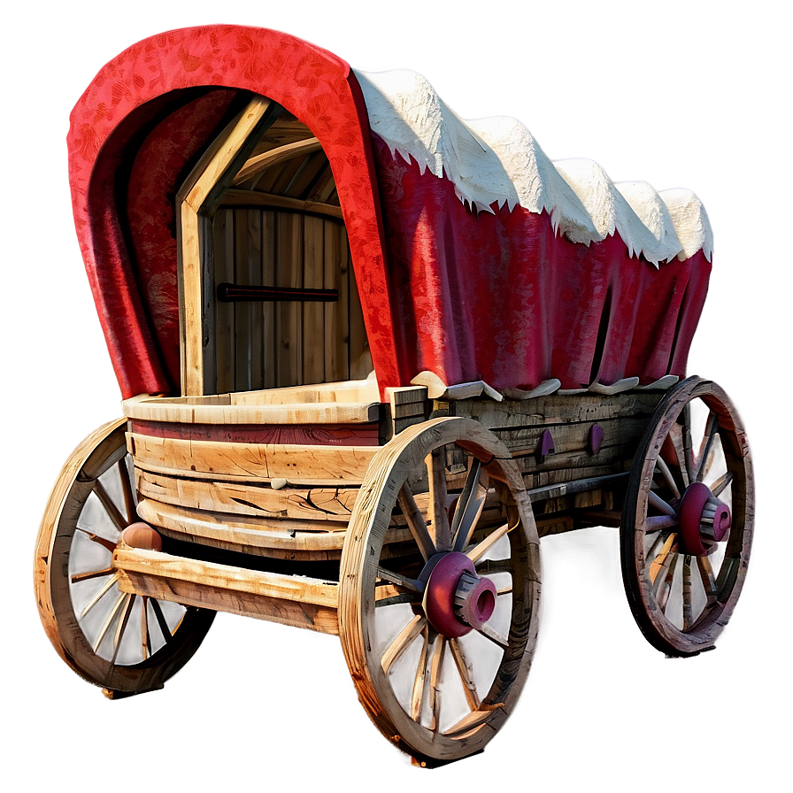 Western Covered Wagon Scene Png 06292024 PNG Image