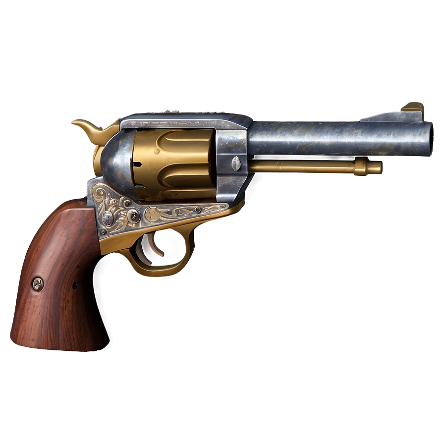 Western Duel Revolver Png Iaa73 PNG Image