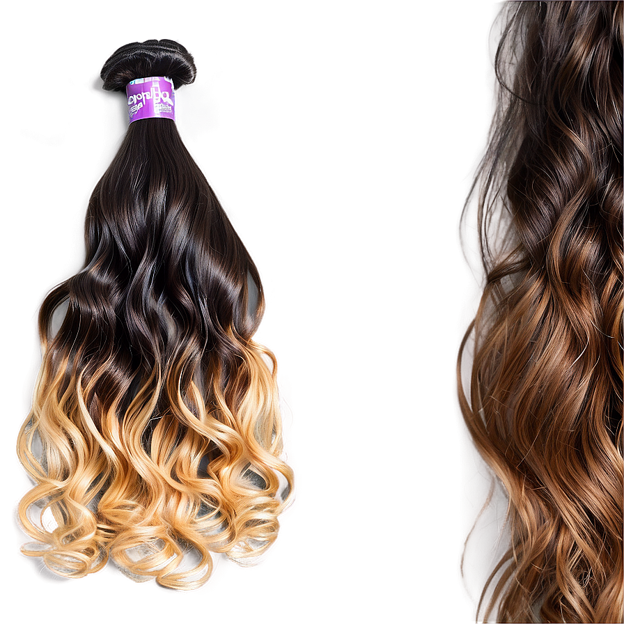 Wet And Wavy Hair Bundles Png 52 PNG Image