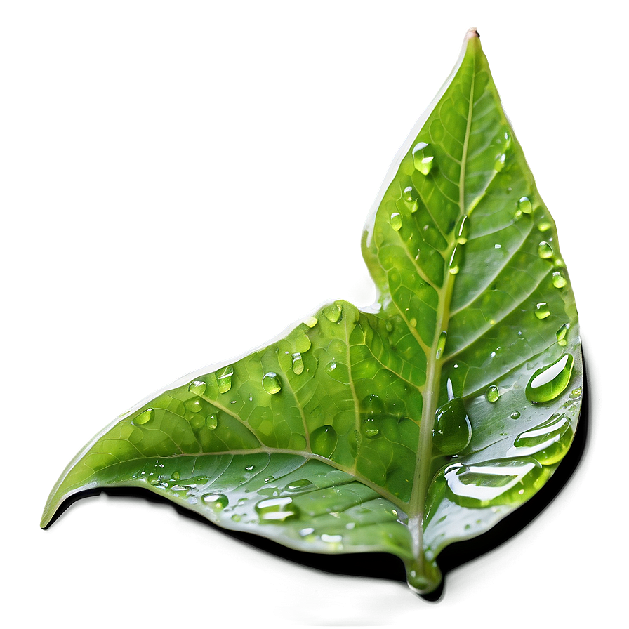 Wet Leaf Closeup Png 85 PNG Image