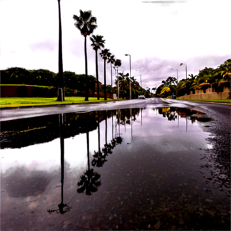 Wet Street Reflections Png Vci PNG Image