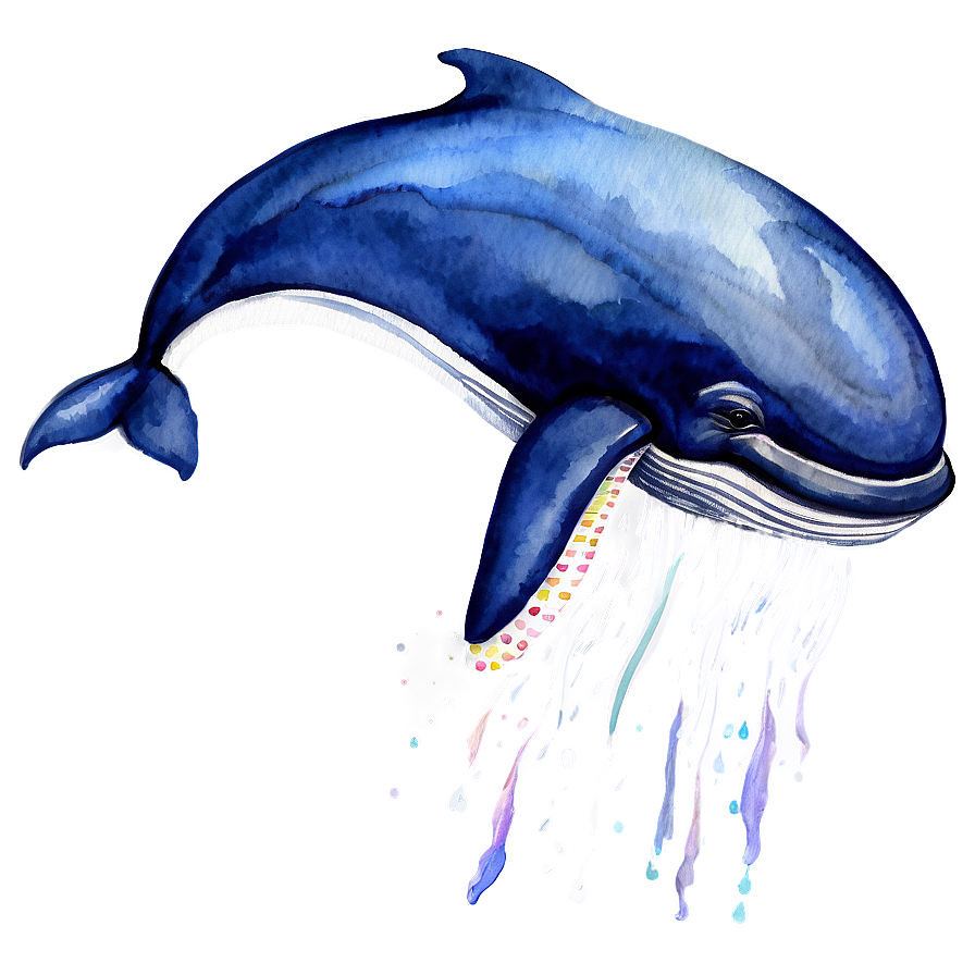 Whale Watercolor Png 05232024 PNG Image