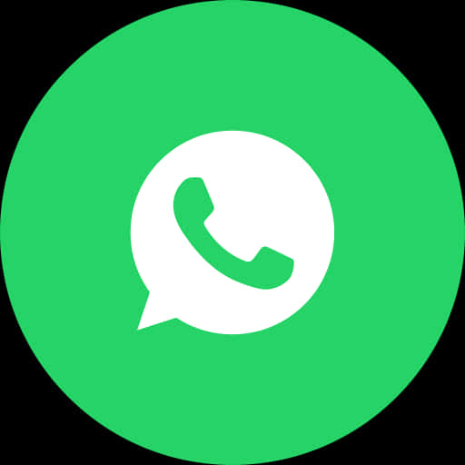 Whats App Logo Green Background PNG Image