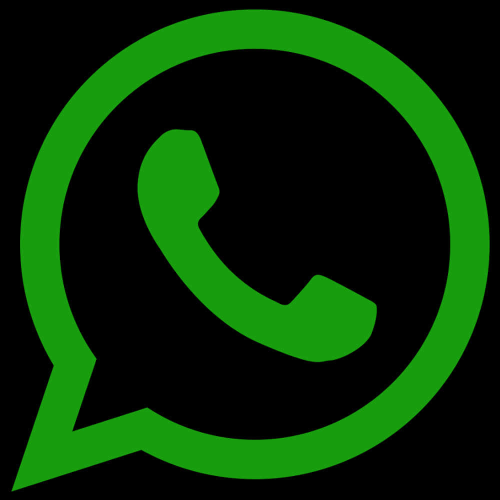 Whats App Logo Green Background PNG Image