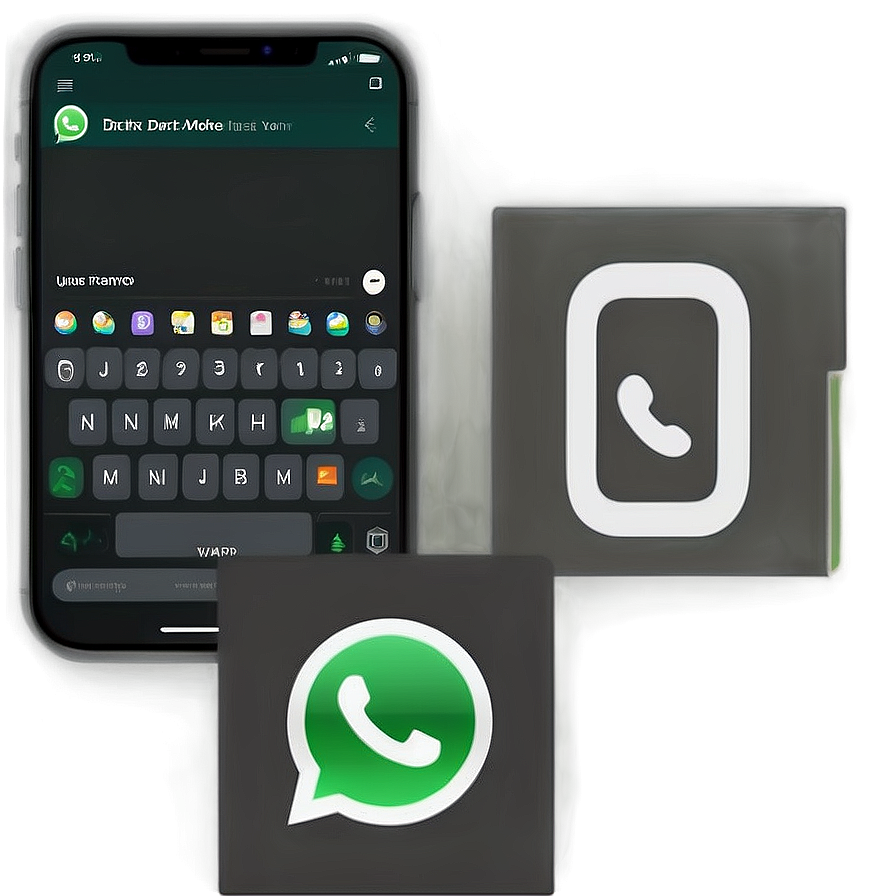 Whatsapp Dark Mode Interface Png 46 PNG Image