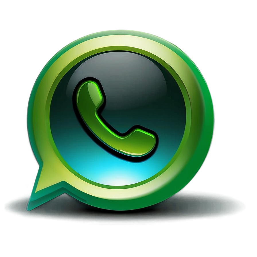 Whatsapp Logo With Shadow Effect Png Wol98 PNG Image