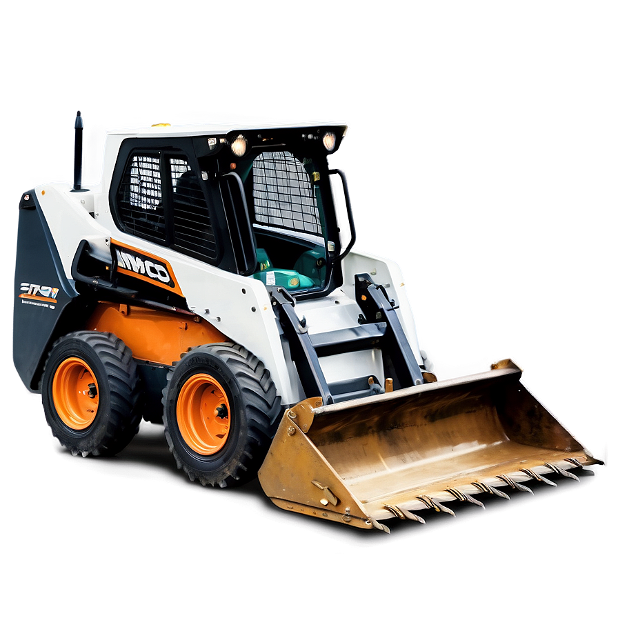 Wheeled Skid Steer Loader Png 8 PNG Image