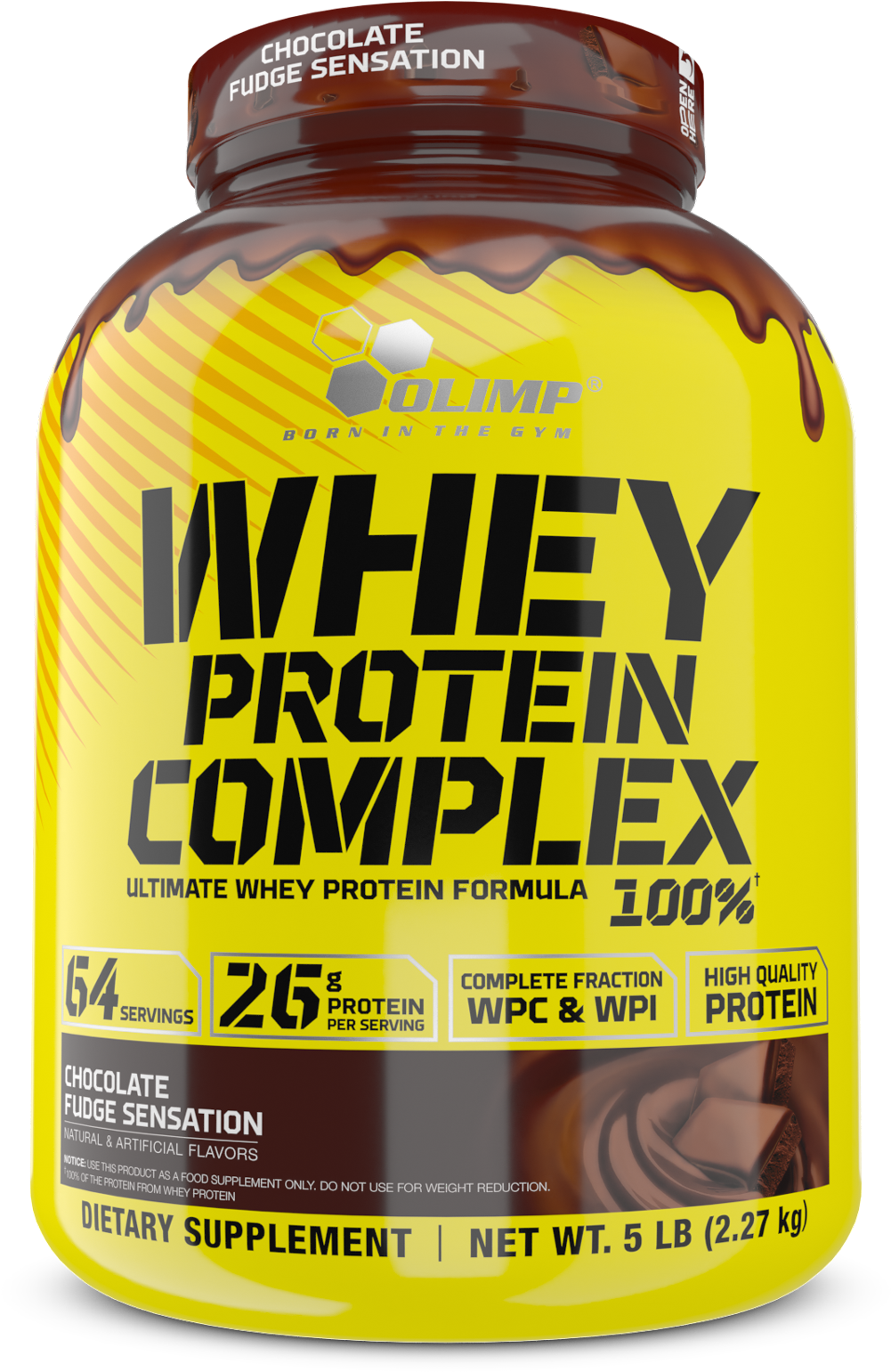 Whey Protein Complex Chocolate Sensation PNG Image