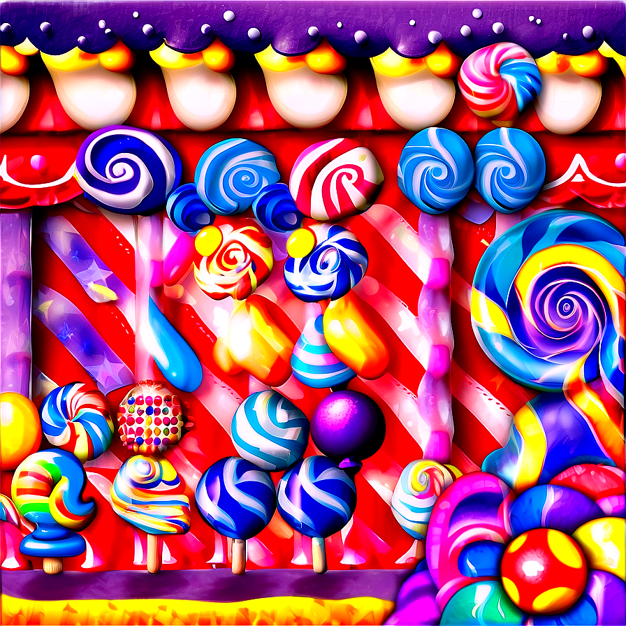 Whimsical Candyland Background Png Vkc7 PNG Image