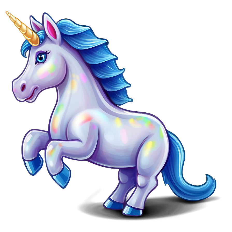 Whimsical Cartoon Unicorn Png Wla65 PNG Image