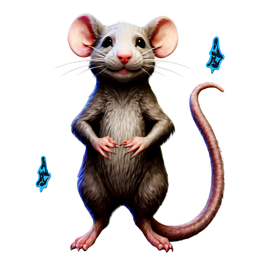 Whimsical Cute Rat Png Vih84 PNG Image