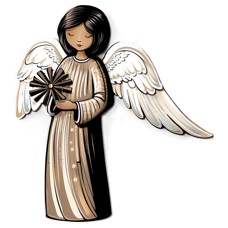 Whimsical December Angel Png Eql52 PNG Image