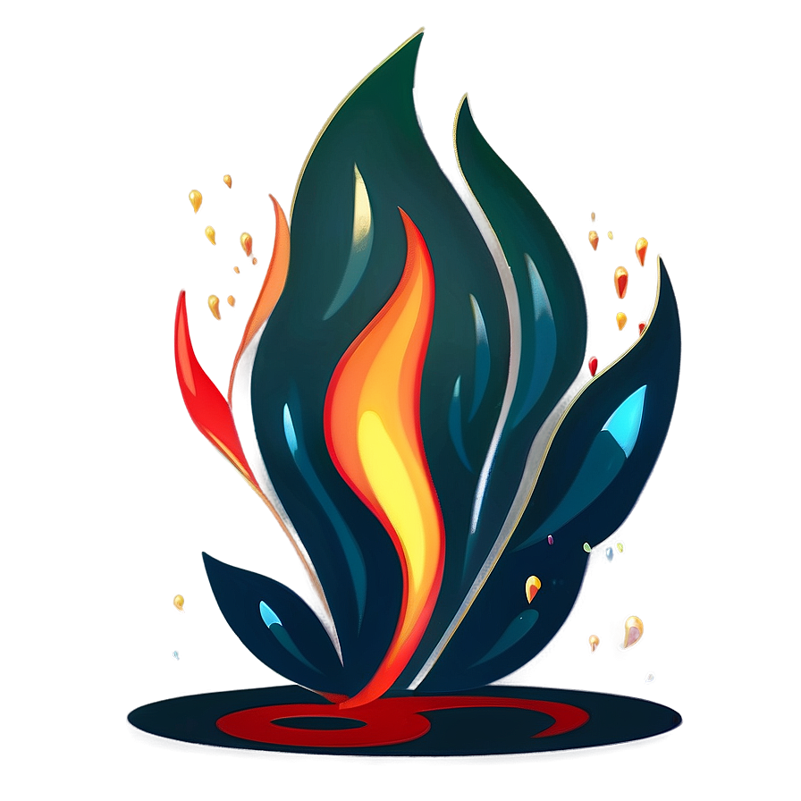 Whimsical Fire Cartoon Png Rdr PNG Image