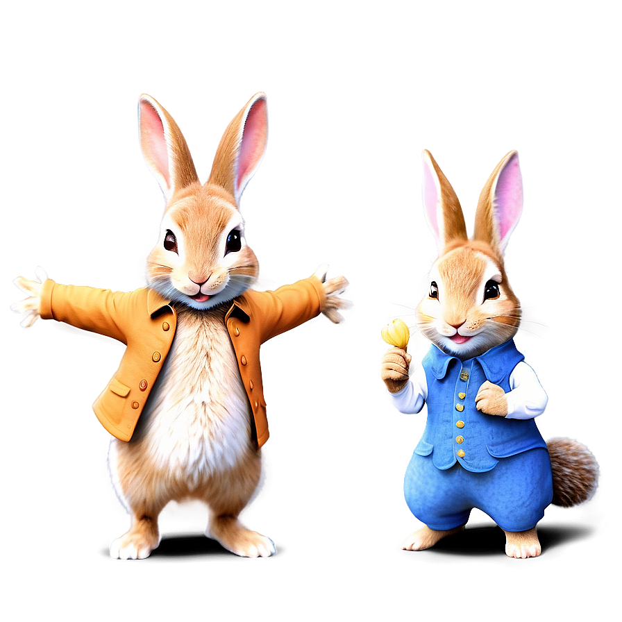 Whimsical Peter Rabbit Art Png Xqm78 PNG Image