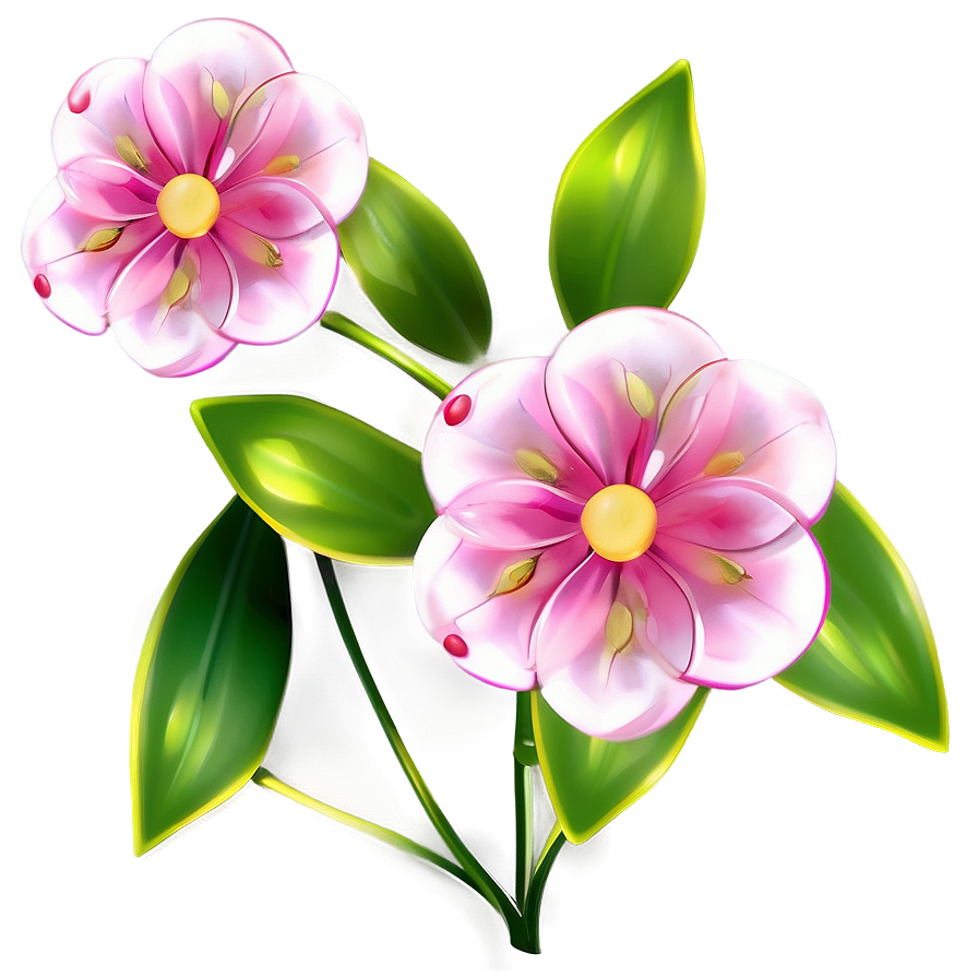 Whimsical Pink Flower Fantasy Png Tnk PNG Image