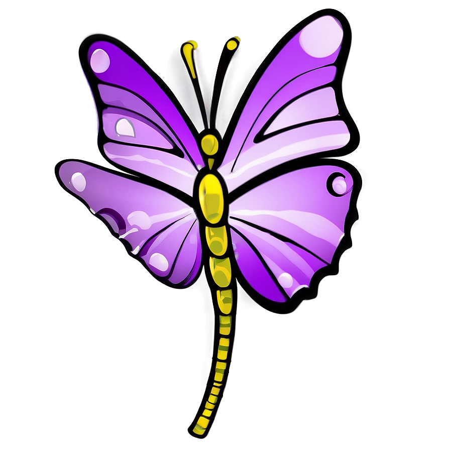 Whimsical Purple Butterfly Png 96 PNG Image