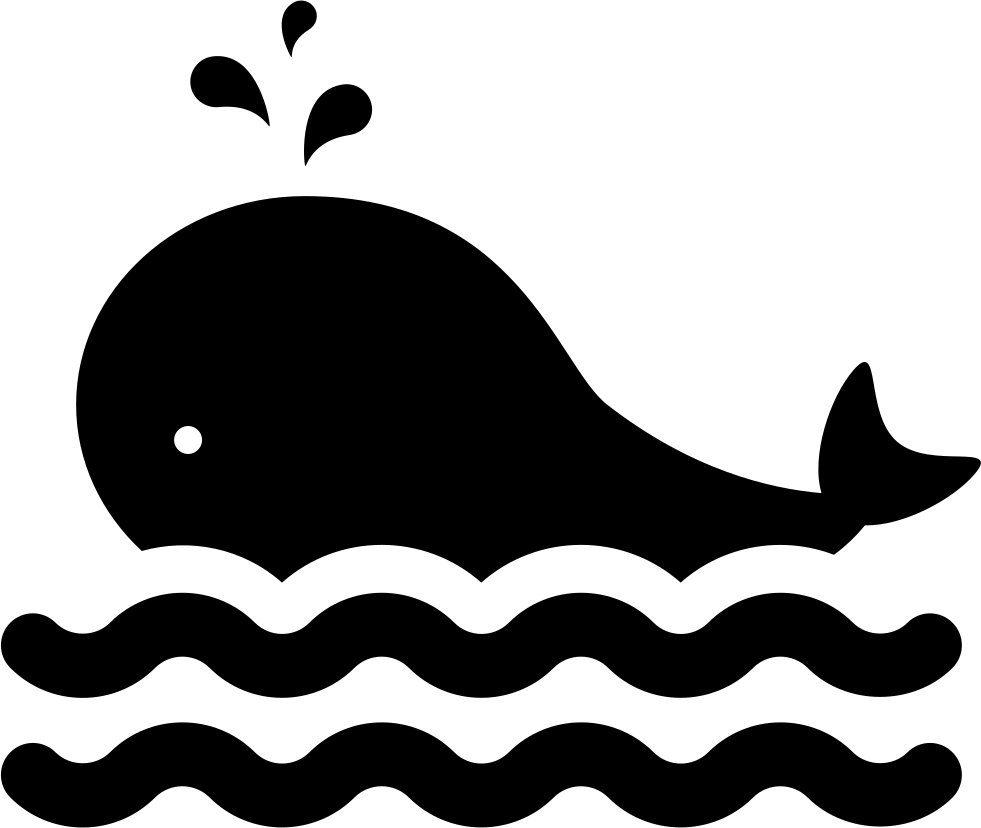 Whimsical Whale Graphic PNG Image