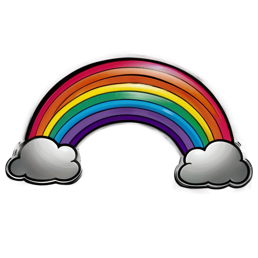 Whimsy Rainbow Png Dku PNG Image