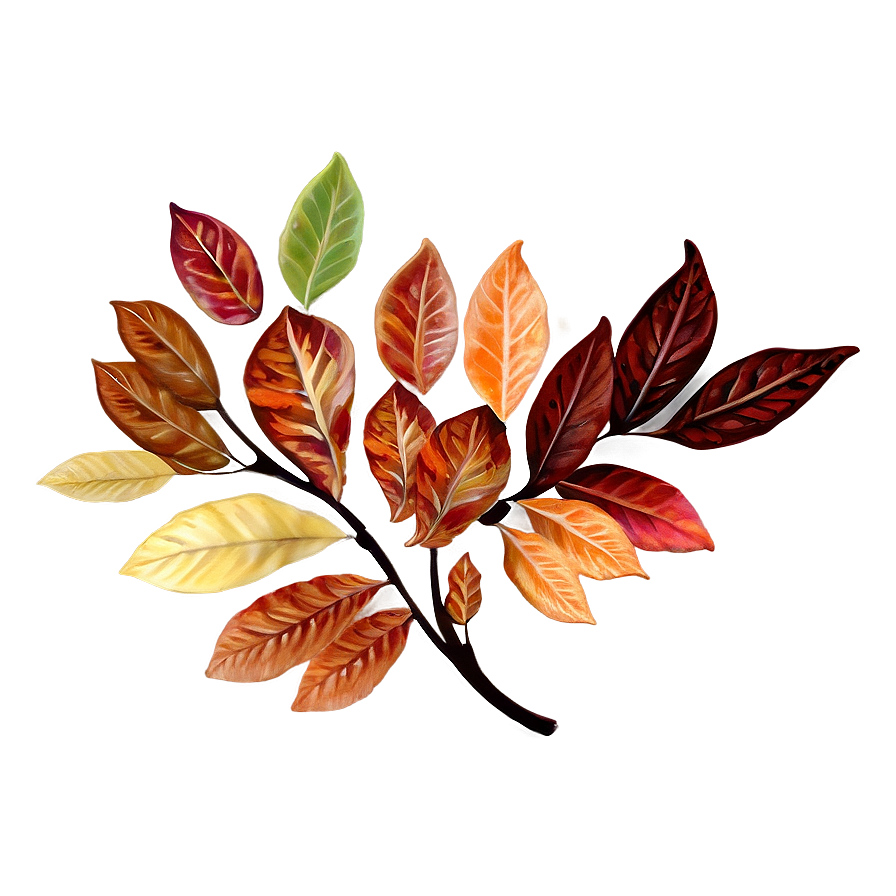 Whirling Autumn Leaves Png Dpa6 PNG Image