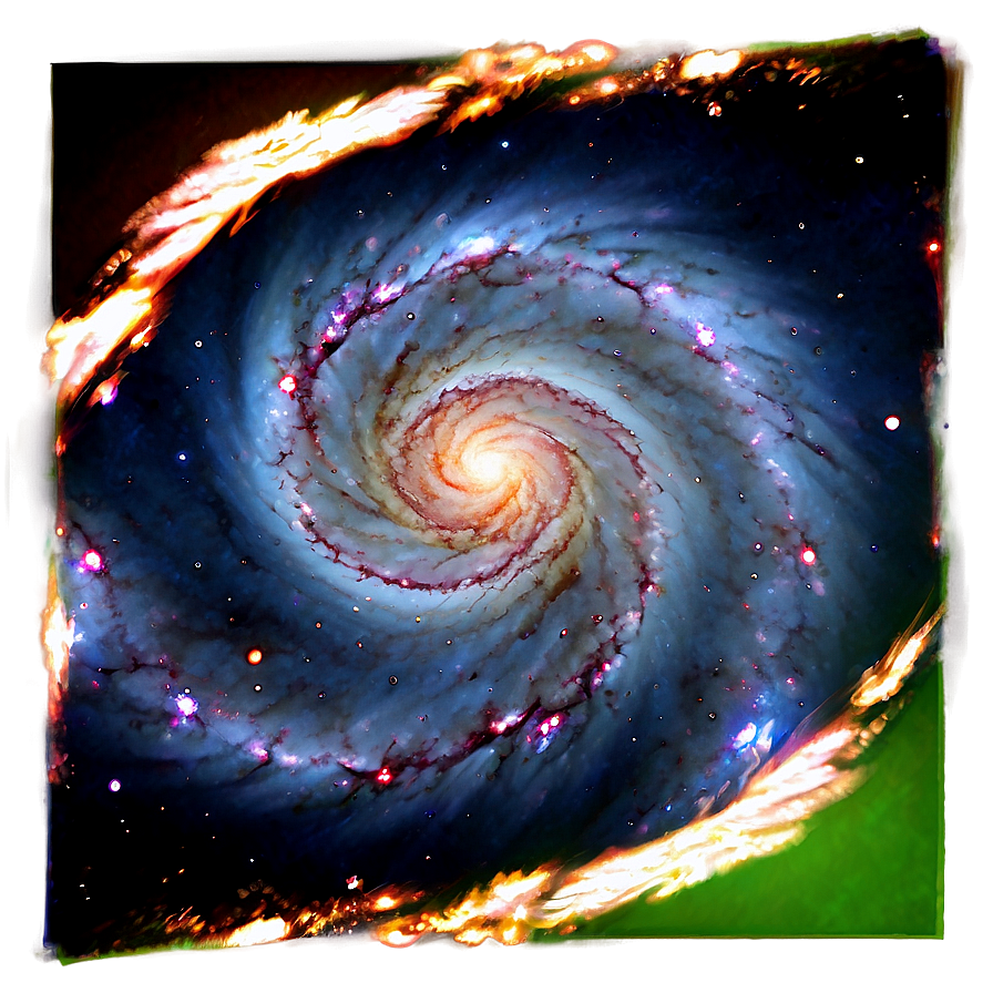 Whirlpool Galaxy Fantasy Png Mpe32 PNG Image