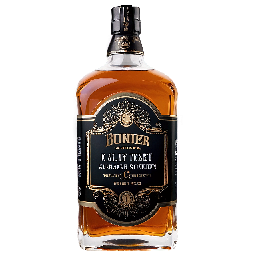 Whiskey Bottle Label Png Gsd10 PNG Image