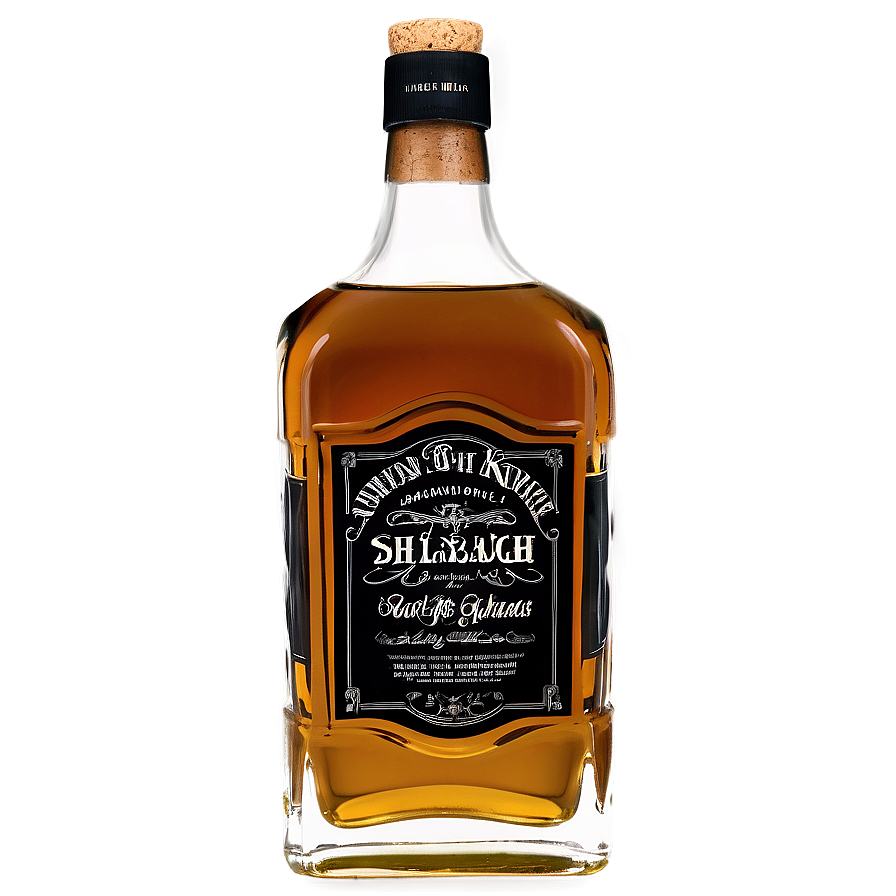 Whiskey Bottle With Cork Png Sqg62 PNG Image