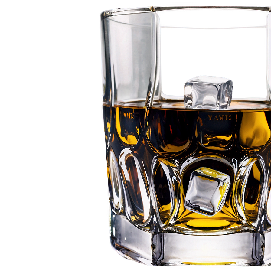 Whiskey Glass With Ice Png Fgb PNG Image