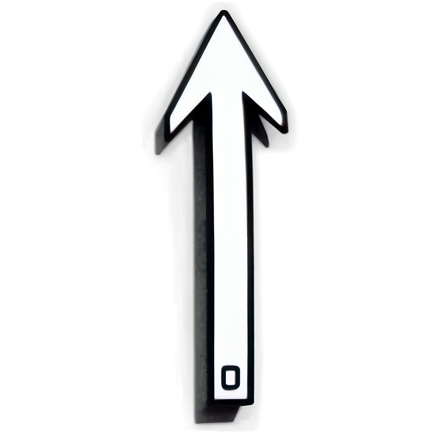 White Arrow Indicator Png 05042024 PNG Image