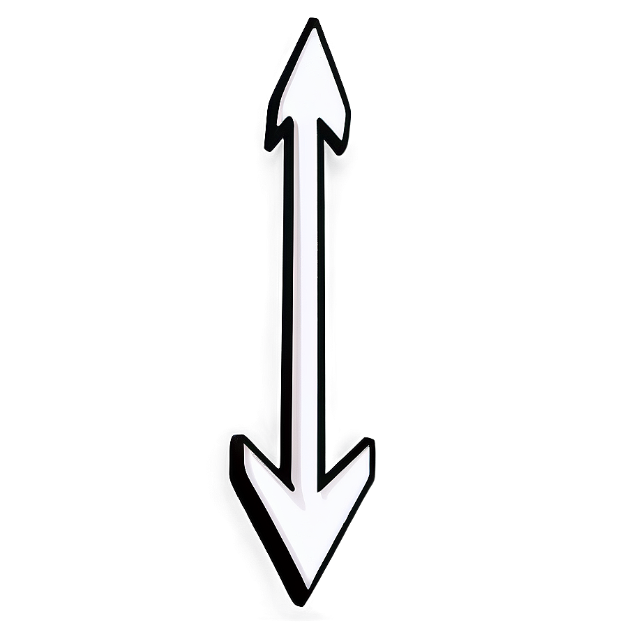 White Arrow Indicator Png Des22 PNG Image