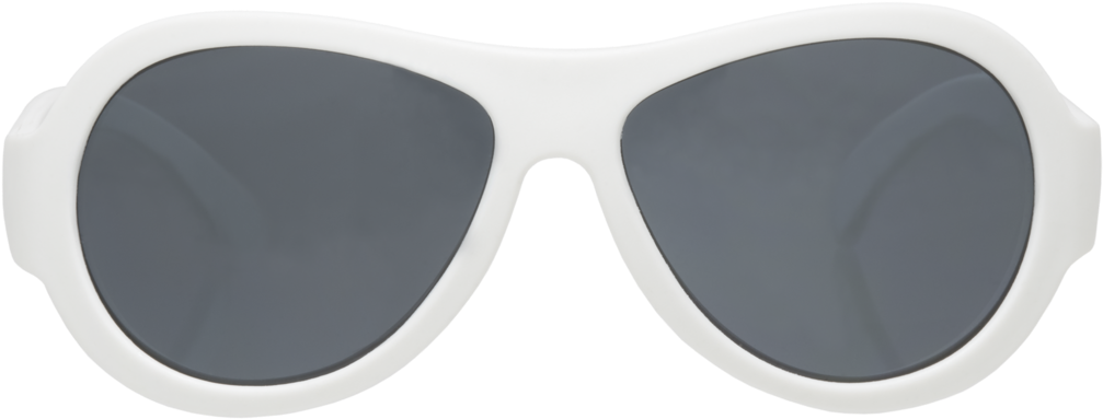 White Aviator Sunglasses PNG Image