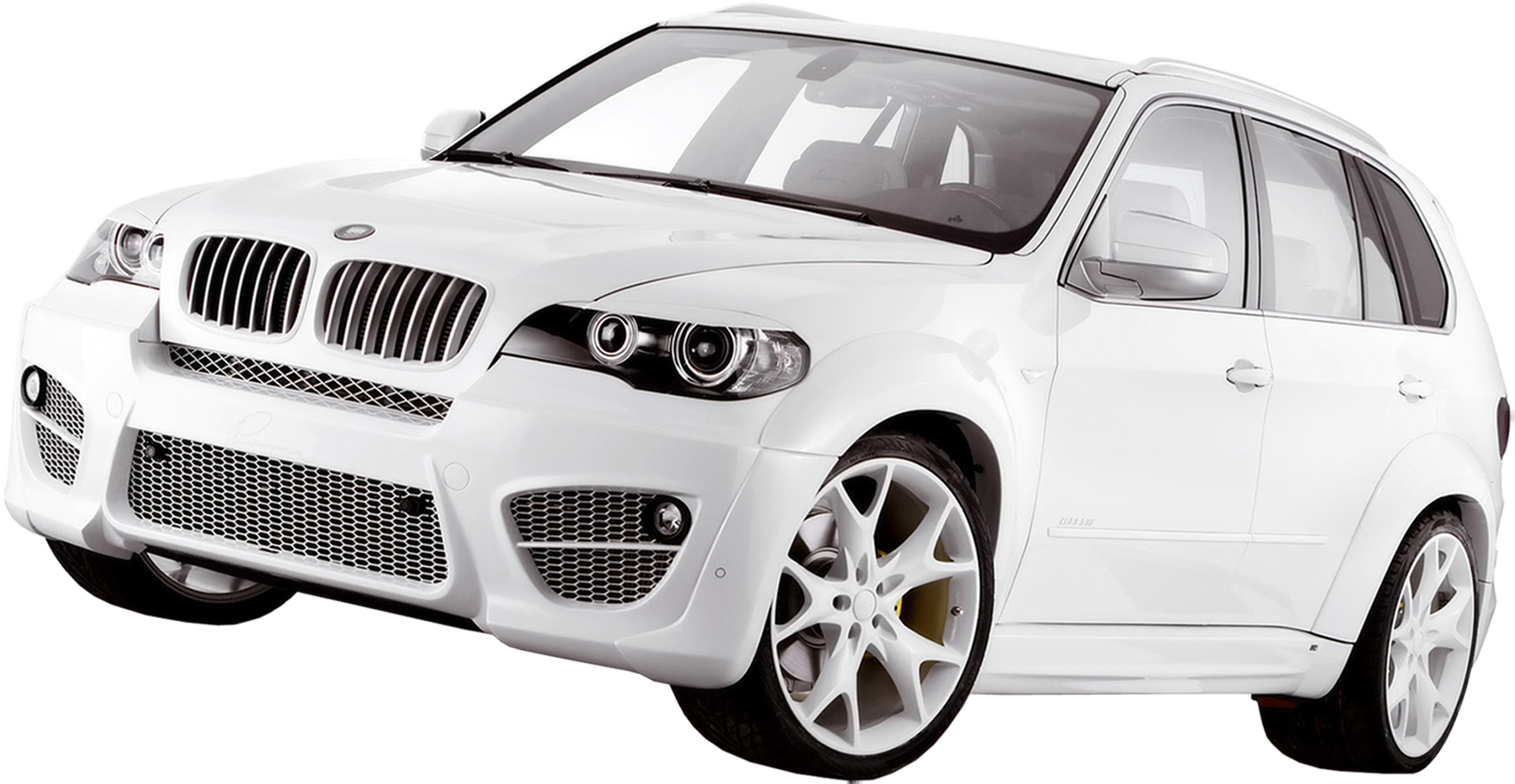 White B M W X5 S U V Profile PNG Image