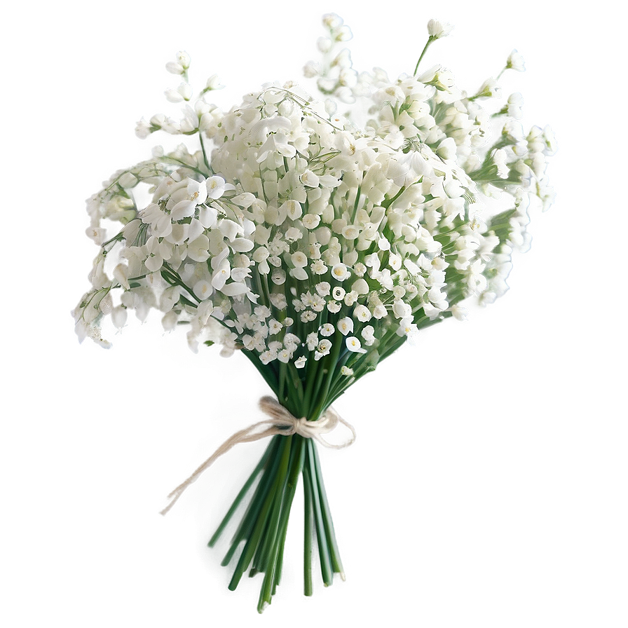 White Babys Breath Bouquet Png Jtl70 PNG Image