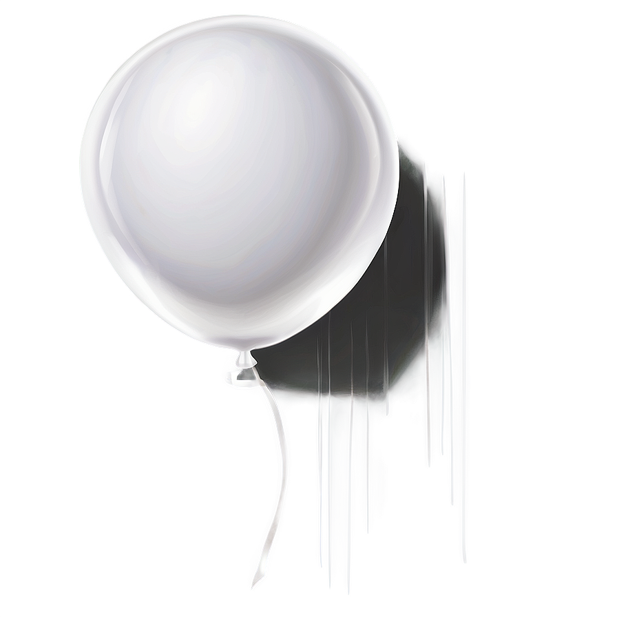 White Balloon Clipart Png Urm PNG Image