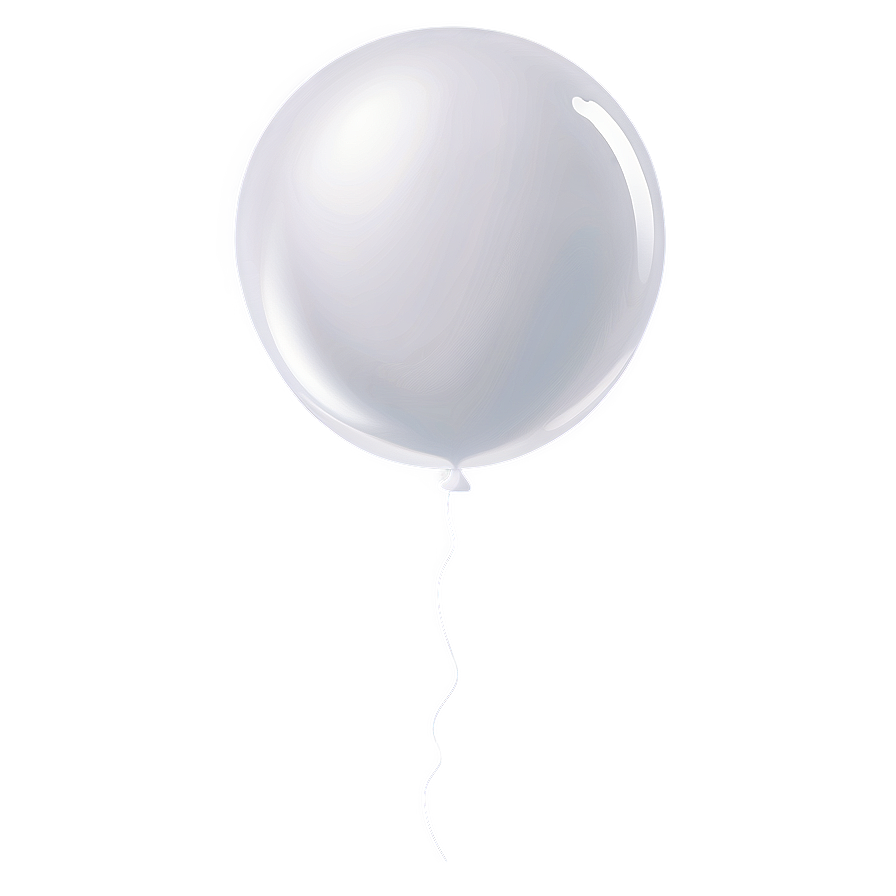 White Balloon Illustration Png 26 PNG Image