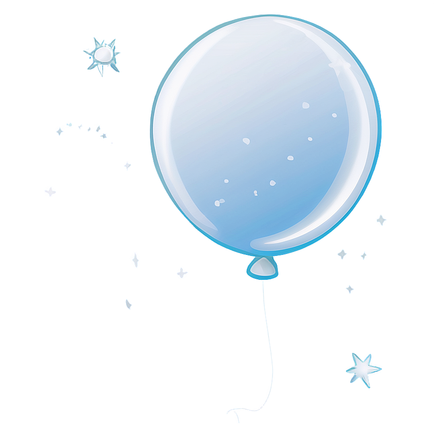 White Balloon Illustration Png Vef43 PNG Image