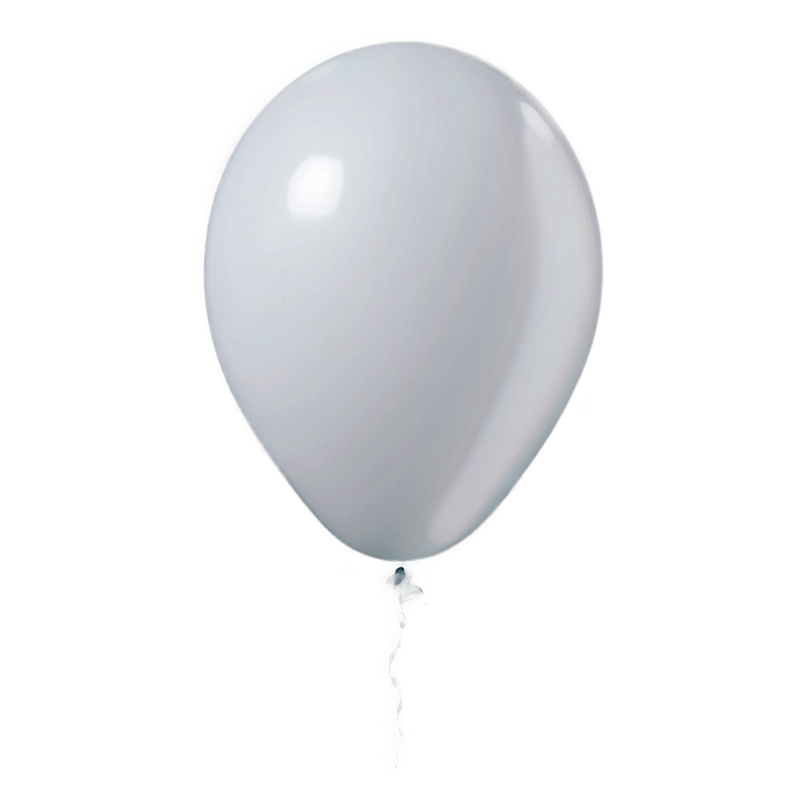 White Balloon Png Dgs34 PNG Image