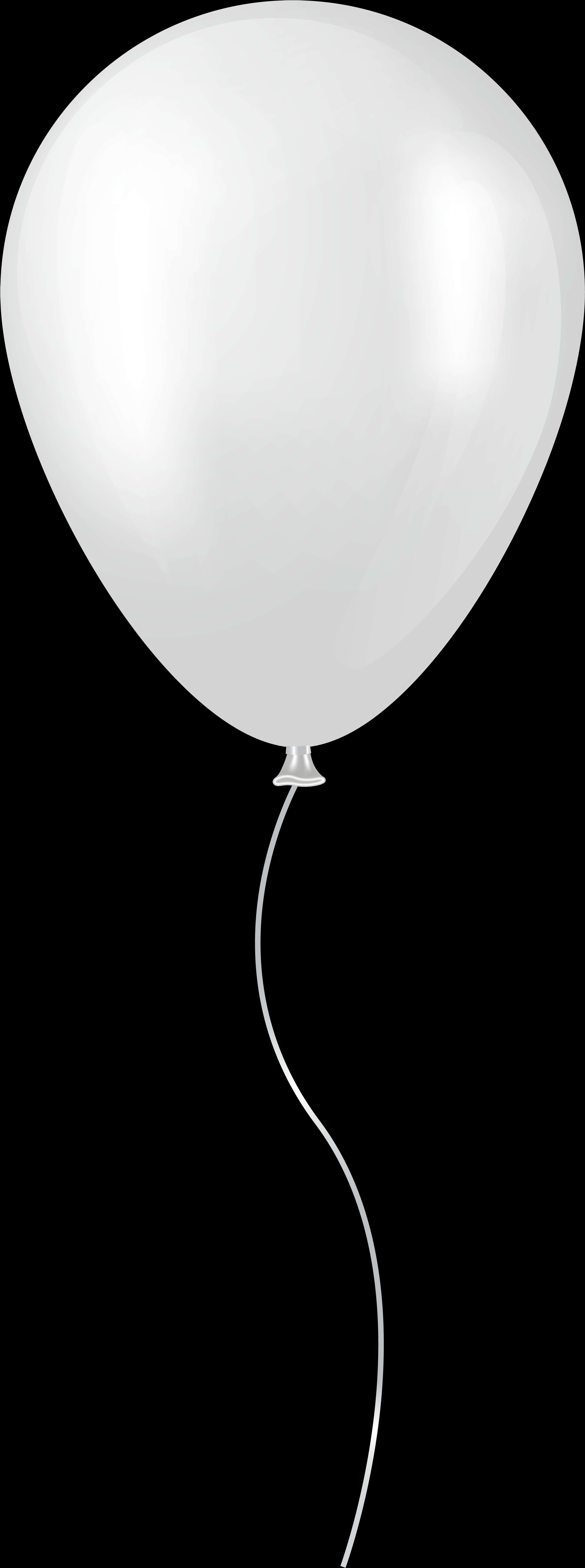 White Balloon Transparent Background.png PNG Image