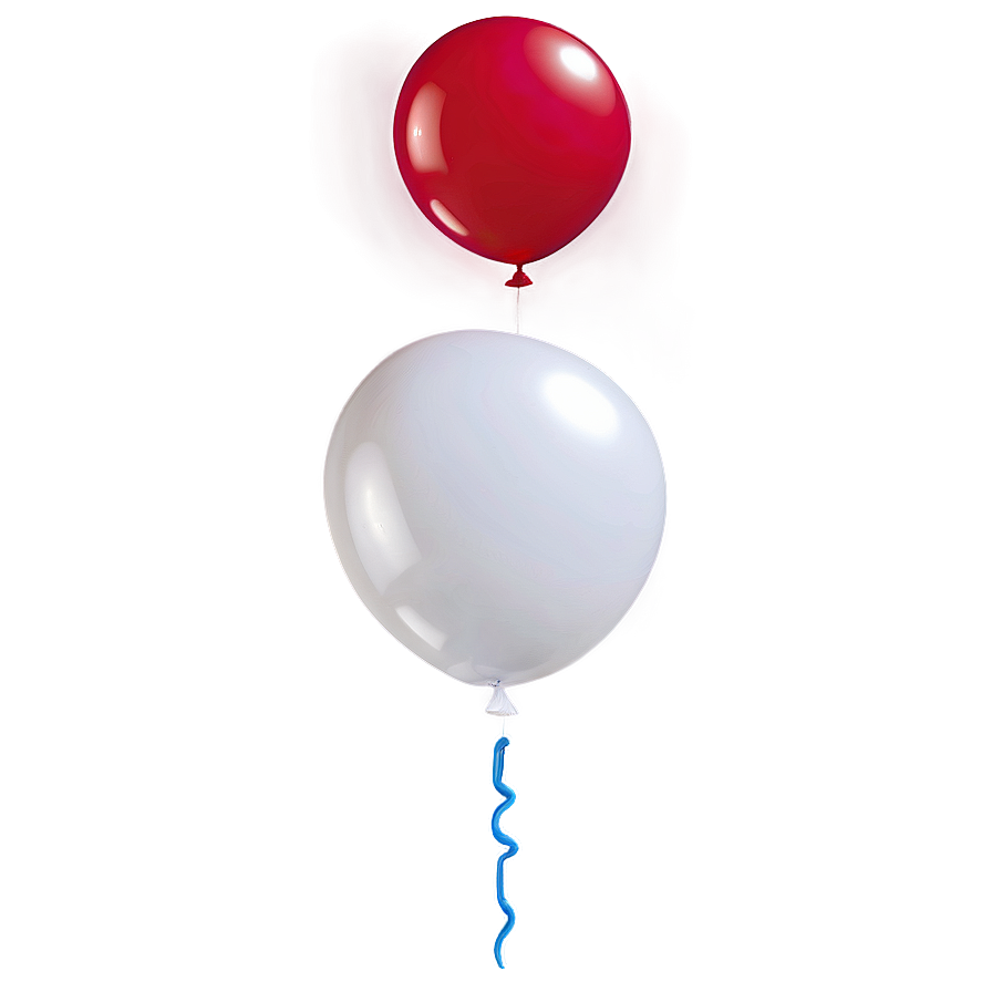 White Balloon With String Png Dmy PNG Image