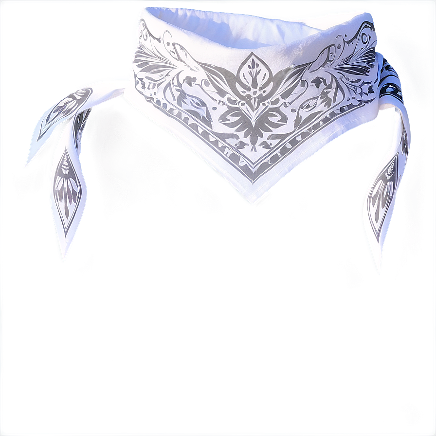 White Bandana Design Png Kob60 PNG Image