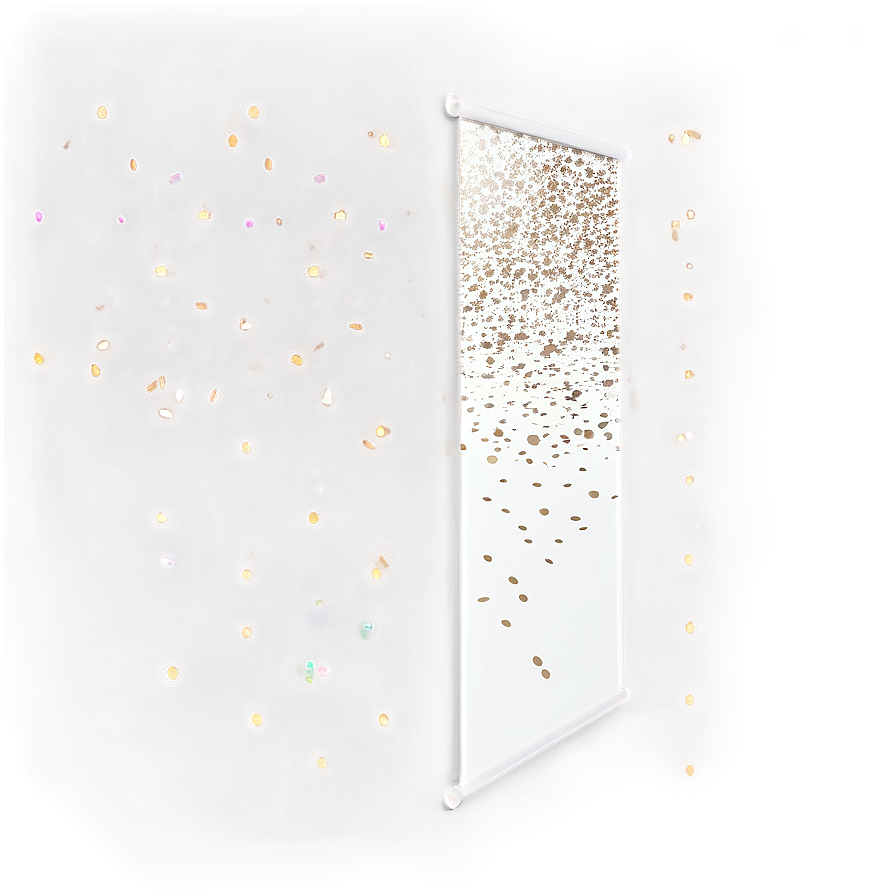 White Banner With Glitter Png 22 PNG Image