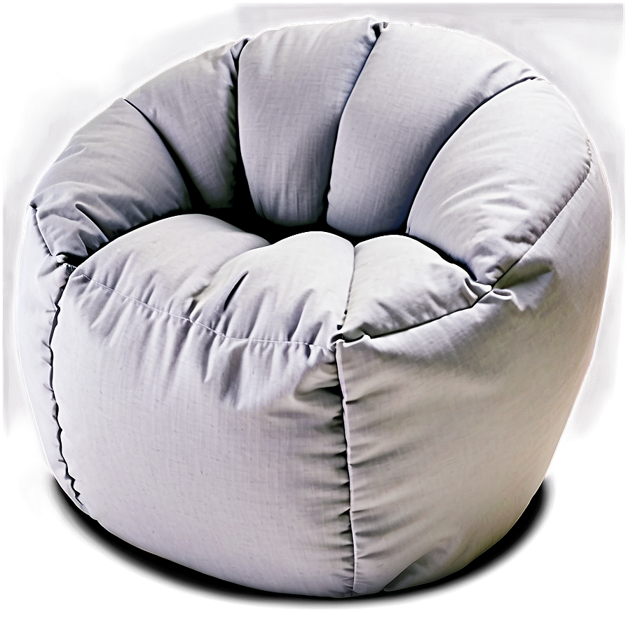 White Bean Bag Chair Png Odg PNG Image