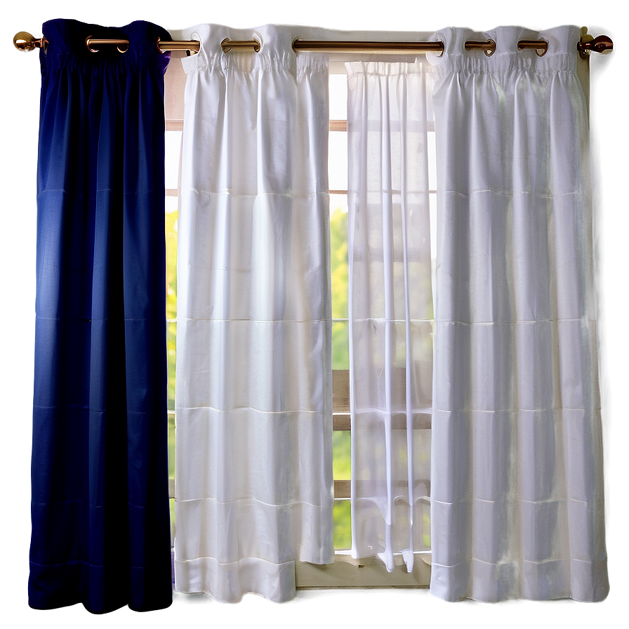 White Bedroom Curtains Png Nmd61 PNG Image