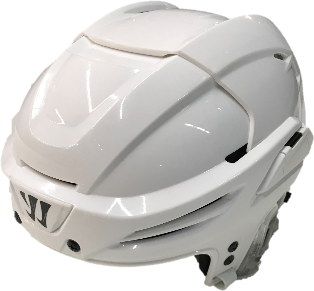 White Bicycle Helmet Side View PNG Image